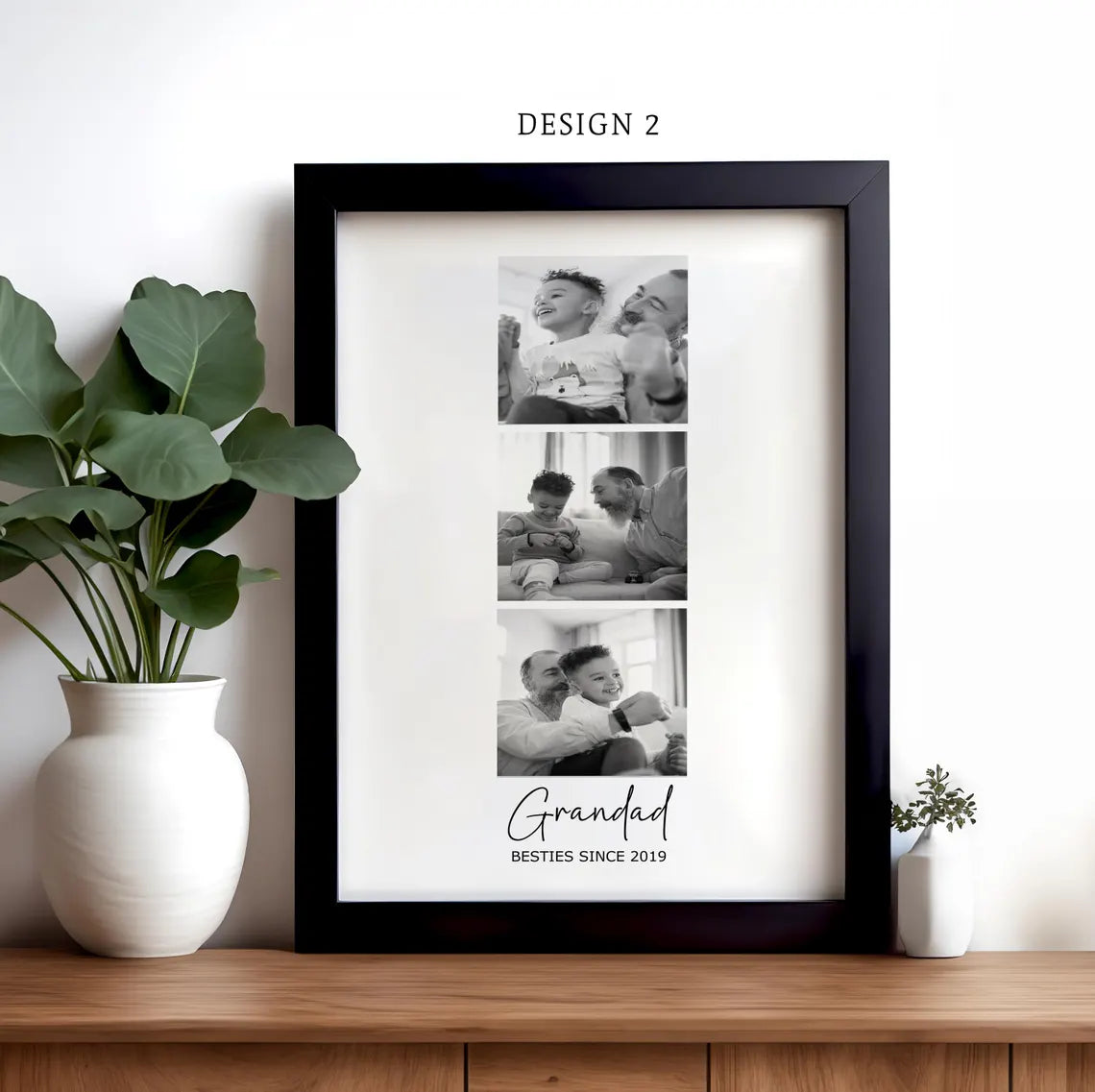 Grandad Photo Print, Christmas Photo Gift For Grandad, Christmas Gift For Dad, Daddy Gift Print, Grandma photo, Grandparents Photo Gift