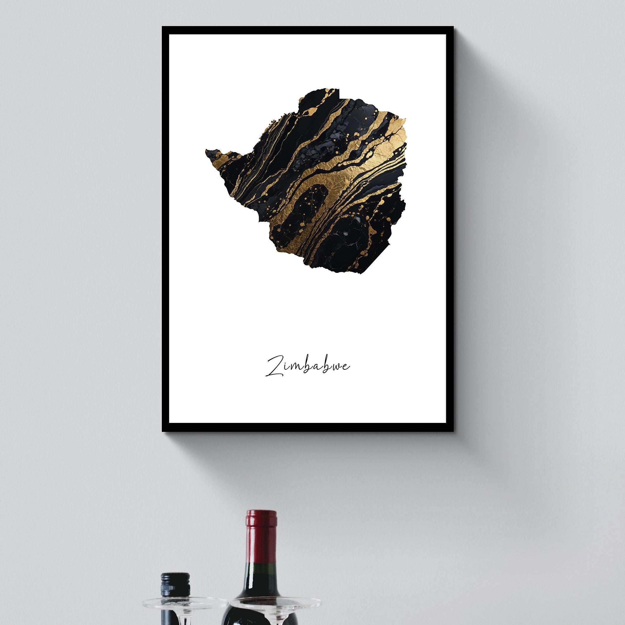 Custom Map Print: Office Decor