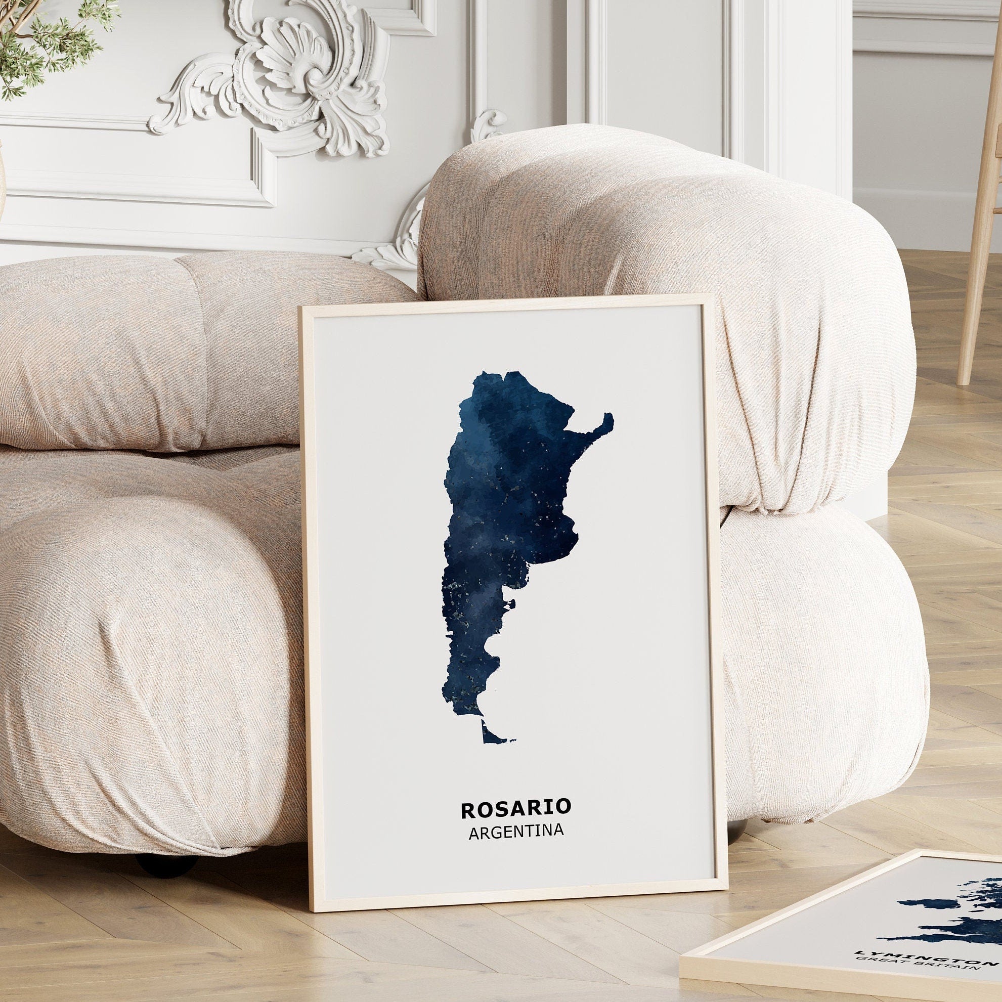 Personalised Map Print, Set of 2, Custom Watercolour Map Posters - Any Two Countries, Custom Map Wall Art, New Home Gift, Moving Gift