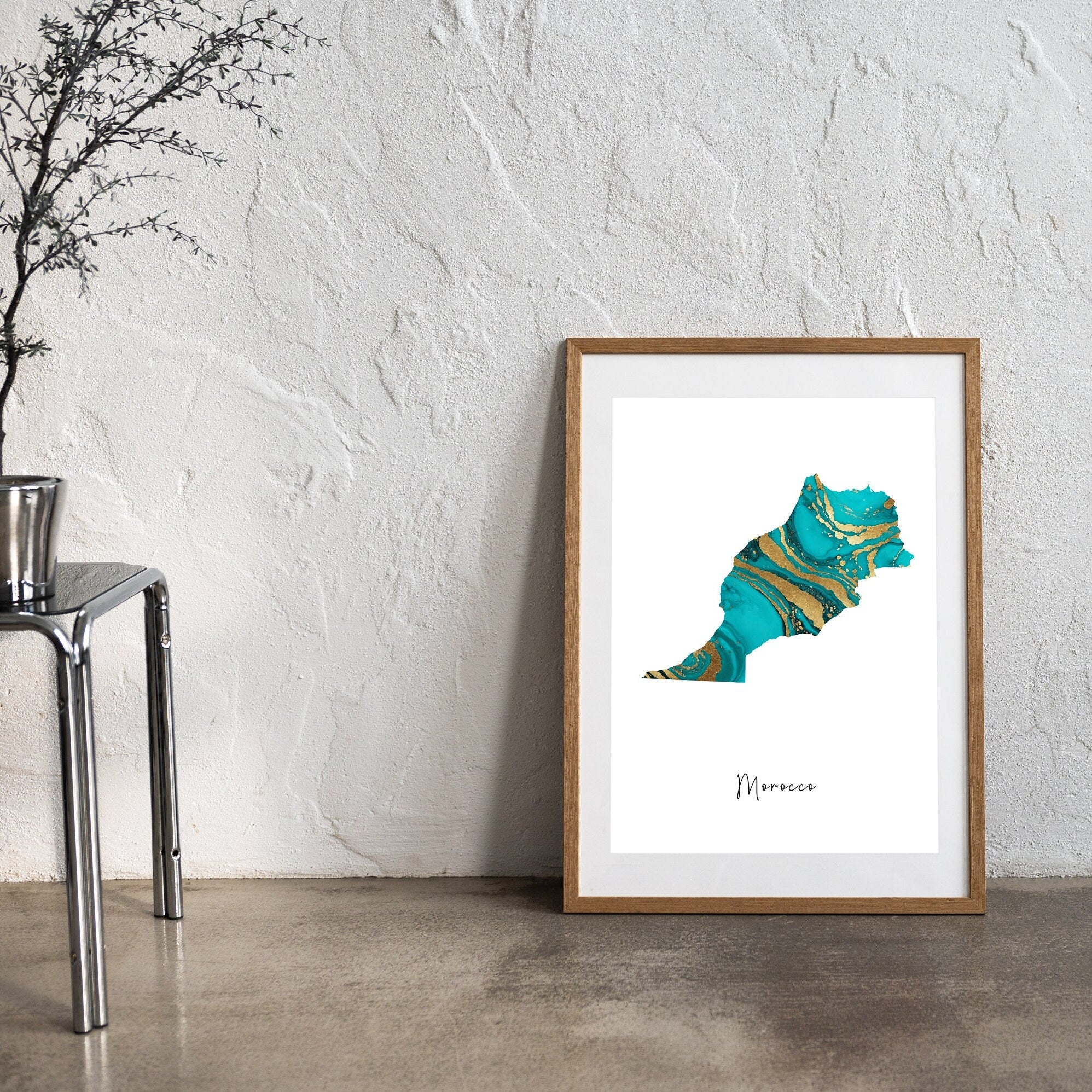 Custom Map Print: Office Decor