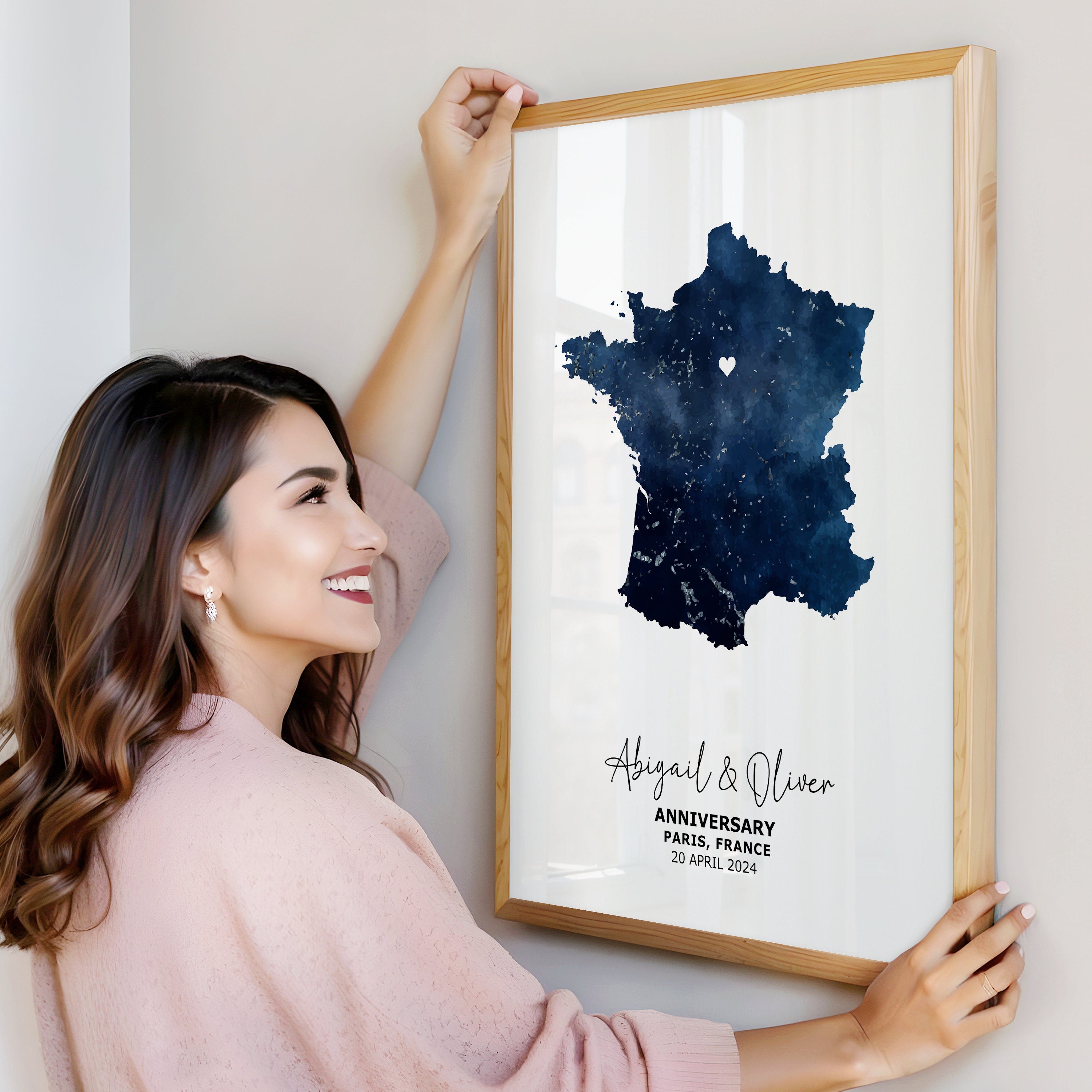 Wedding Gift For Couple, Personalised Map Print, Wedding Gift For Bride, Gift For Couple, Gift For Husband, Wedding Map Print