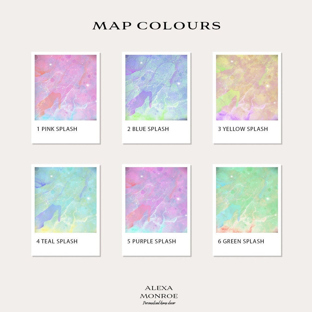 Engagement Print, Engagement Gift, Gift For Engaged Couple, Personalised Map Print, Engagement Gift For Her, Engagement Gifts