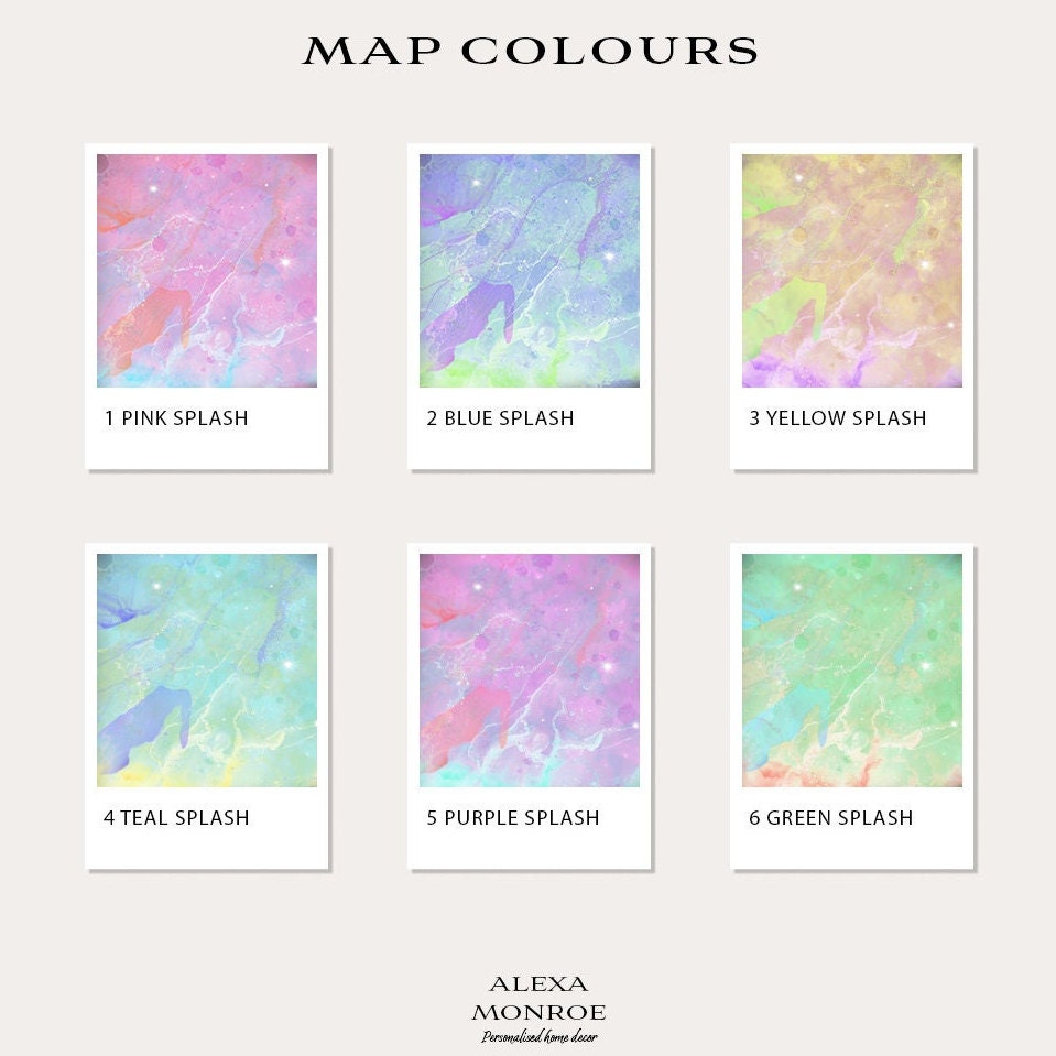 Custom Map Print, Personalized Map Art, Map Poster, Wall Decor, Unique Gift - Digital File