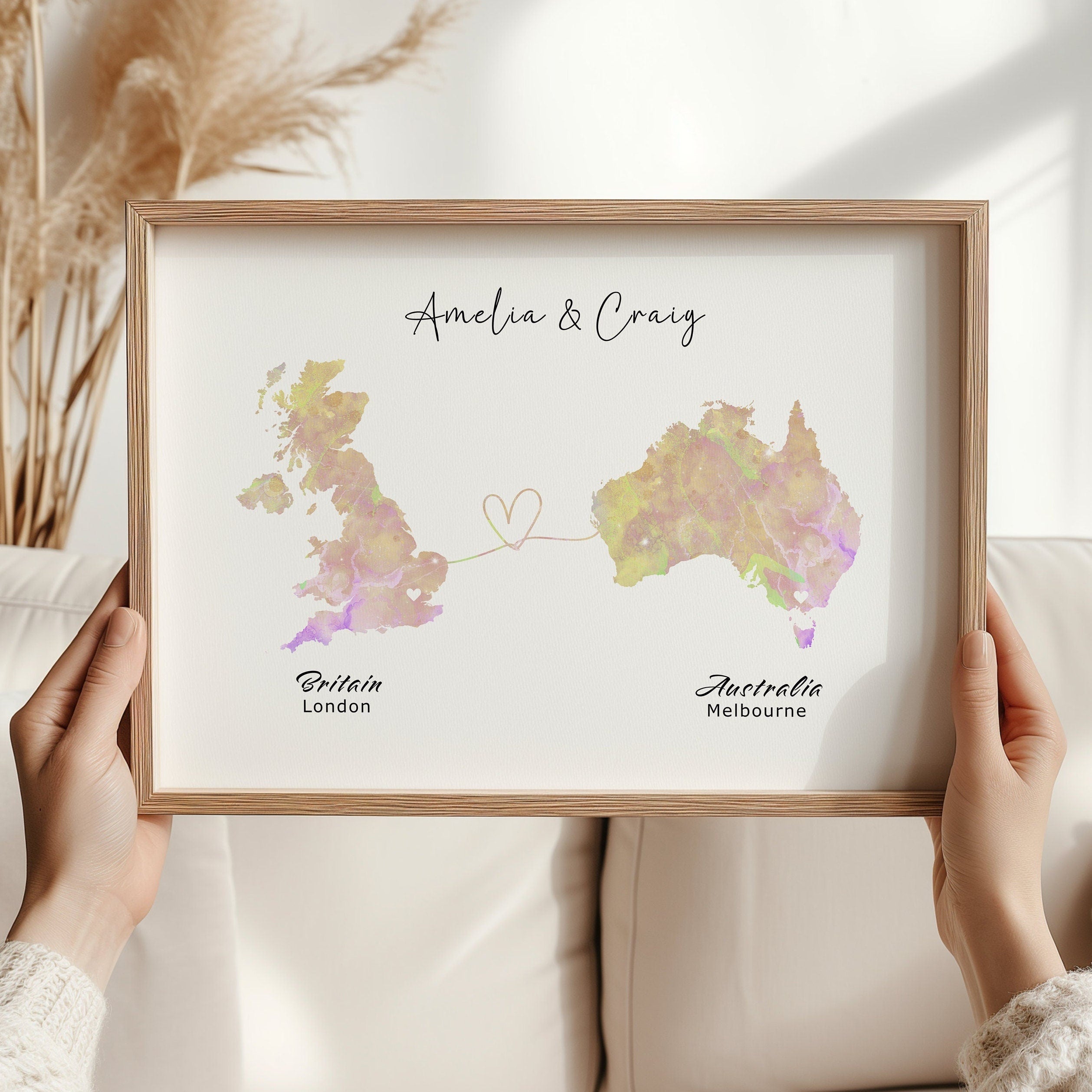 Custom Map Print, Personalized Map Art, Map Poster, Wall Decor, Unique Gift - Digital File