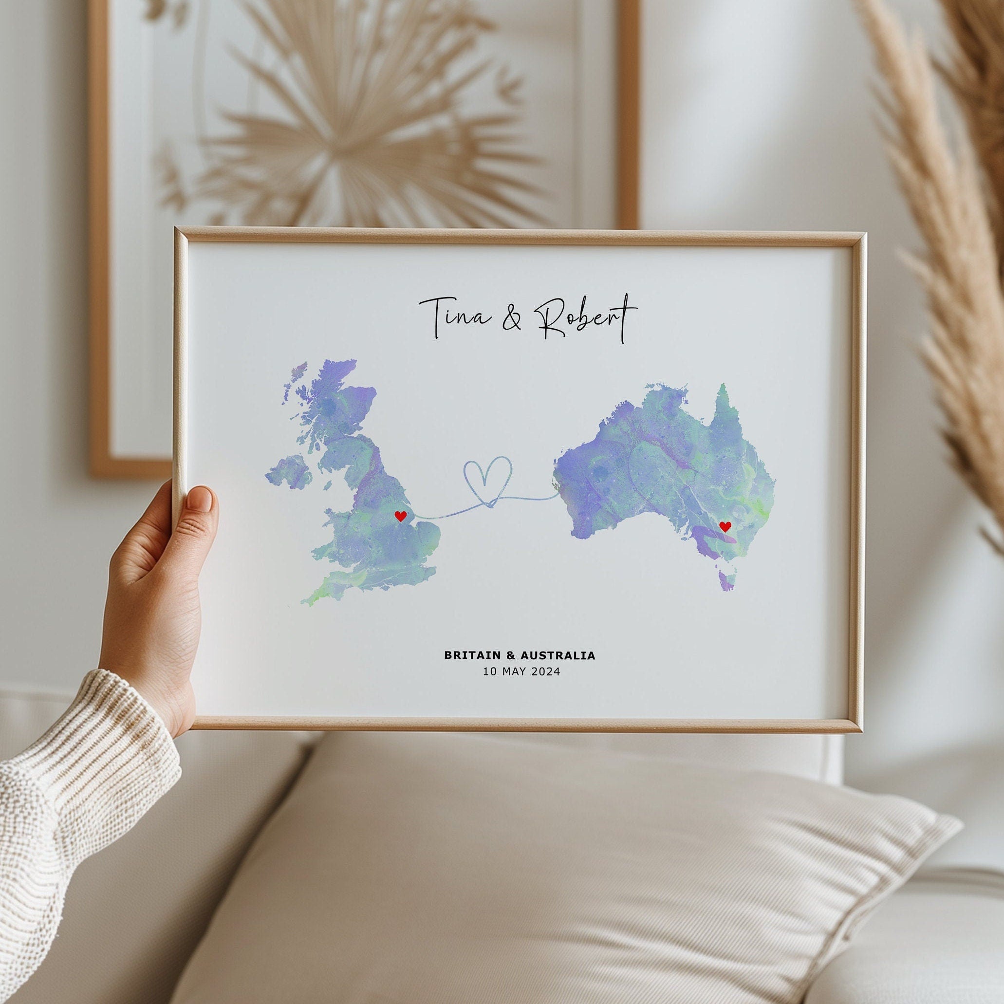 Custom Map Print, Personalized Map Art, Map Poster, Wall Decor, Unique Gift - Digital File