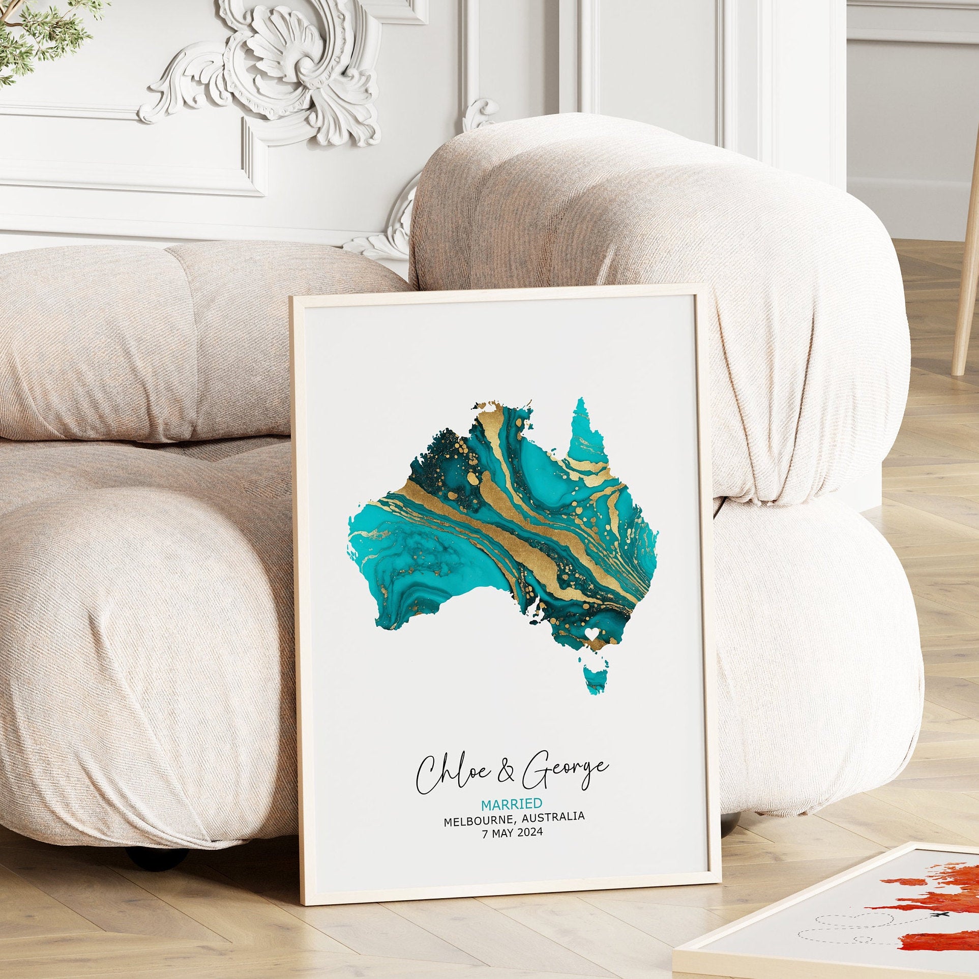 Wedding Map Print, Wedding Gift For Bride, Personalised Map Print, Gift For Couple, Gift For Husband, Wedding Map Print