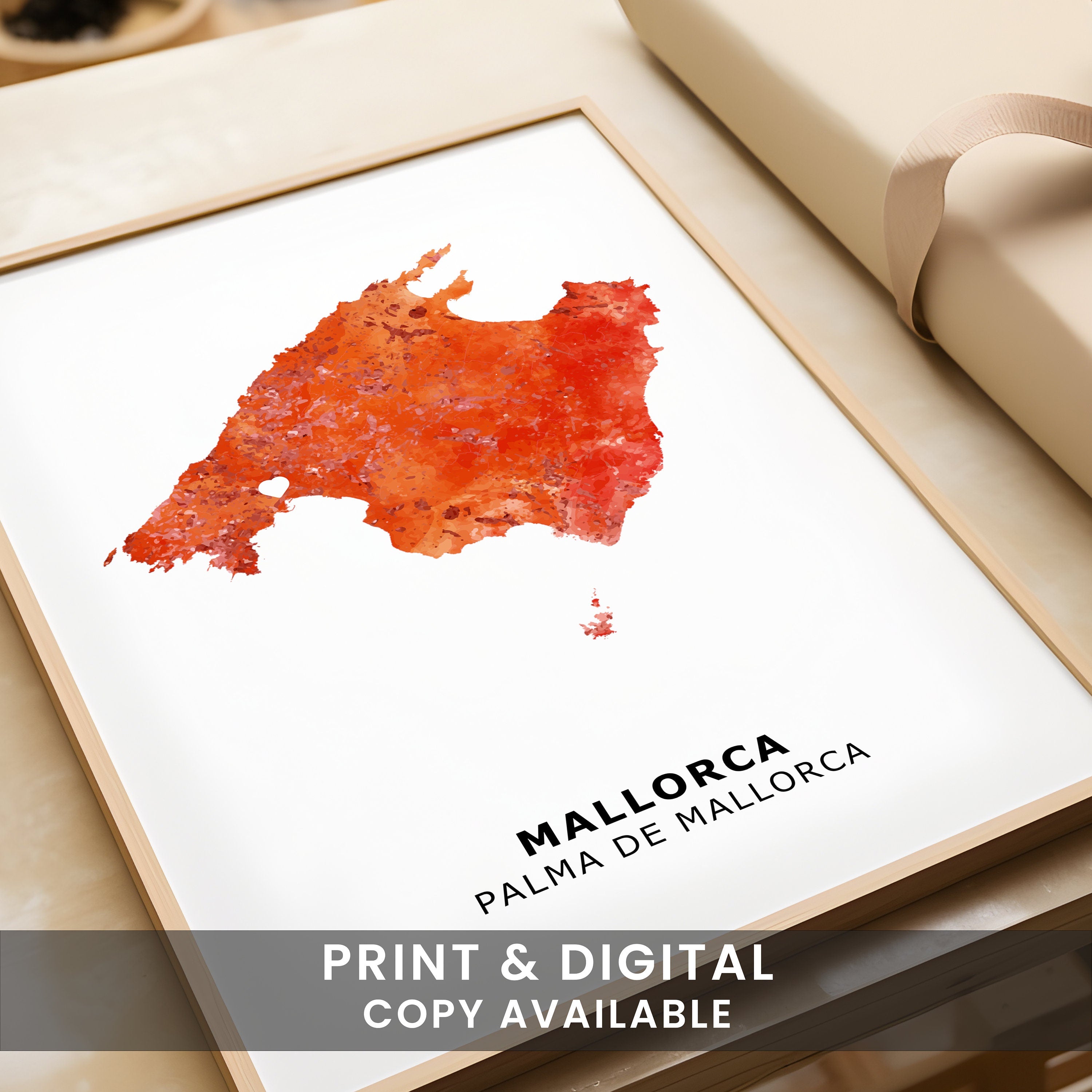 Personalized Maps - Custom Map Print, Set of 2 Any Two Countries, Home Decor Wall Art, New Home Country Gift, Fathers Day Gift - Digital File