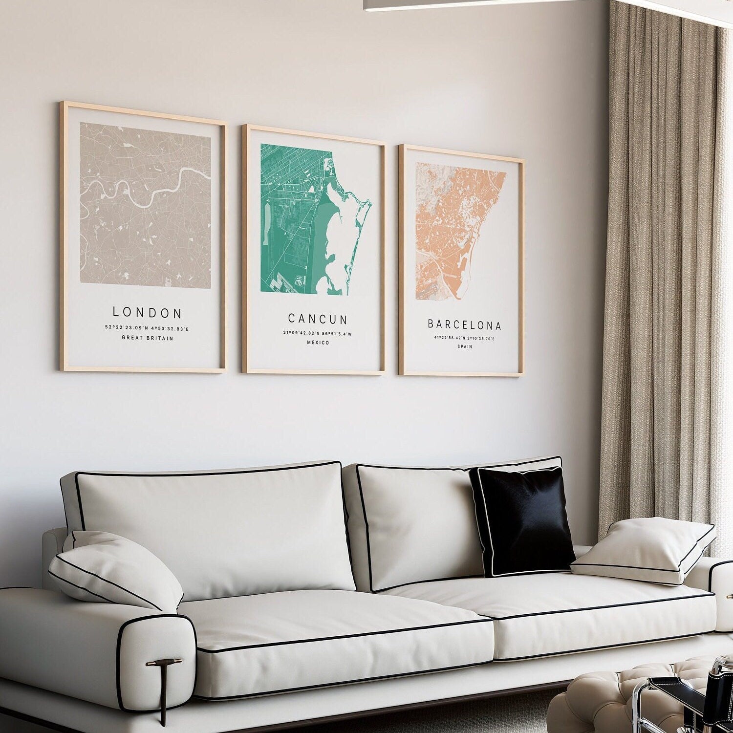 Personalised Map Print, City Map Print, Custom Map Poster, Personalized Wall Decor, New Home Gift, Moving Country Gift, Long Distance Gift