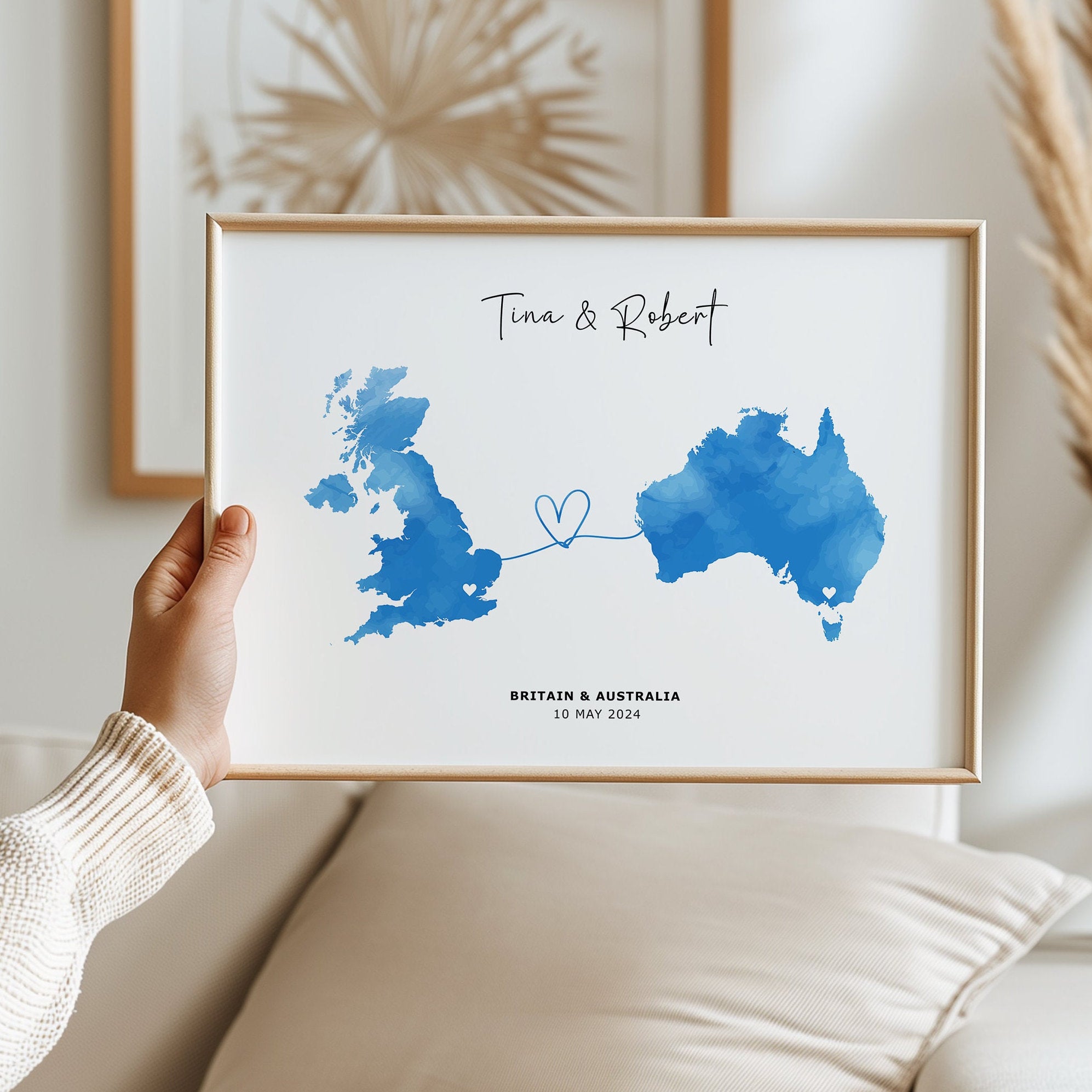 Personalised Map Art, Custom Map Print, Map Poster, Moving Away Gift, New Home Gift, Wall Decor, Unique Gift - Digital File