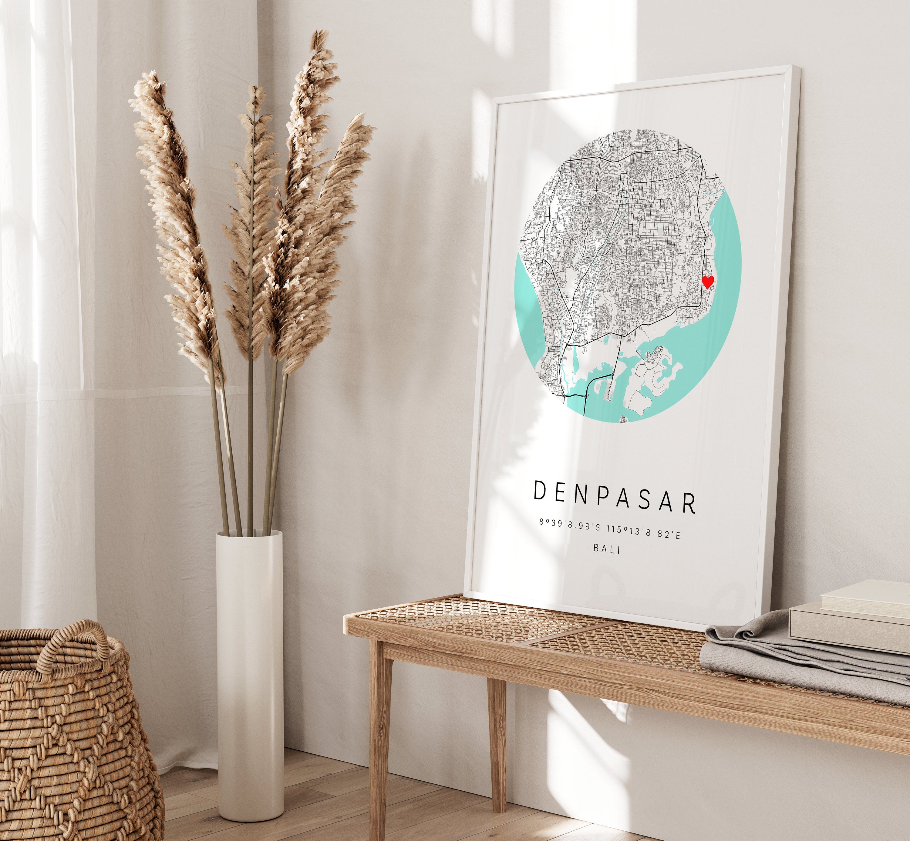 Personalised Map Print, Custom Map Prints Any Location, Travel Print, Anniversary, Custom Map, Home Town Map, City Map - Digital File