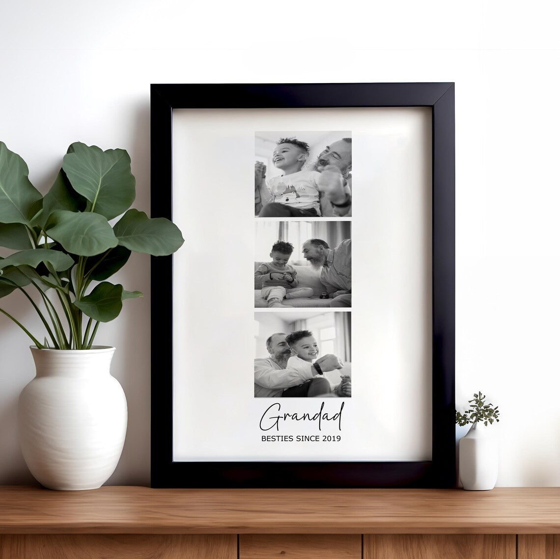 Daddy Photo Gift, Custom Christmas Print for Dad, Personalised Family Wall Art, Heartfelt Gift for Him, Birthday or Holiday Present
