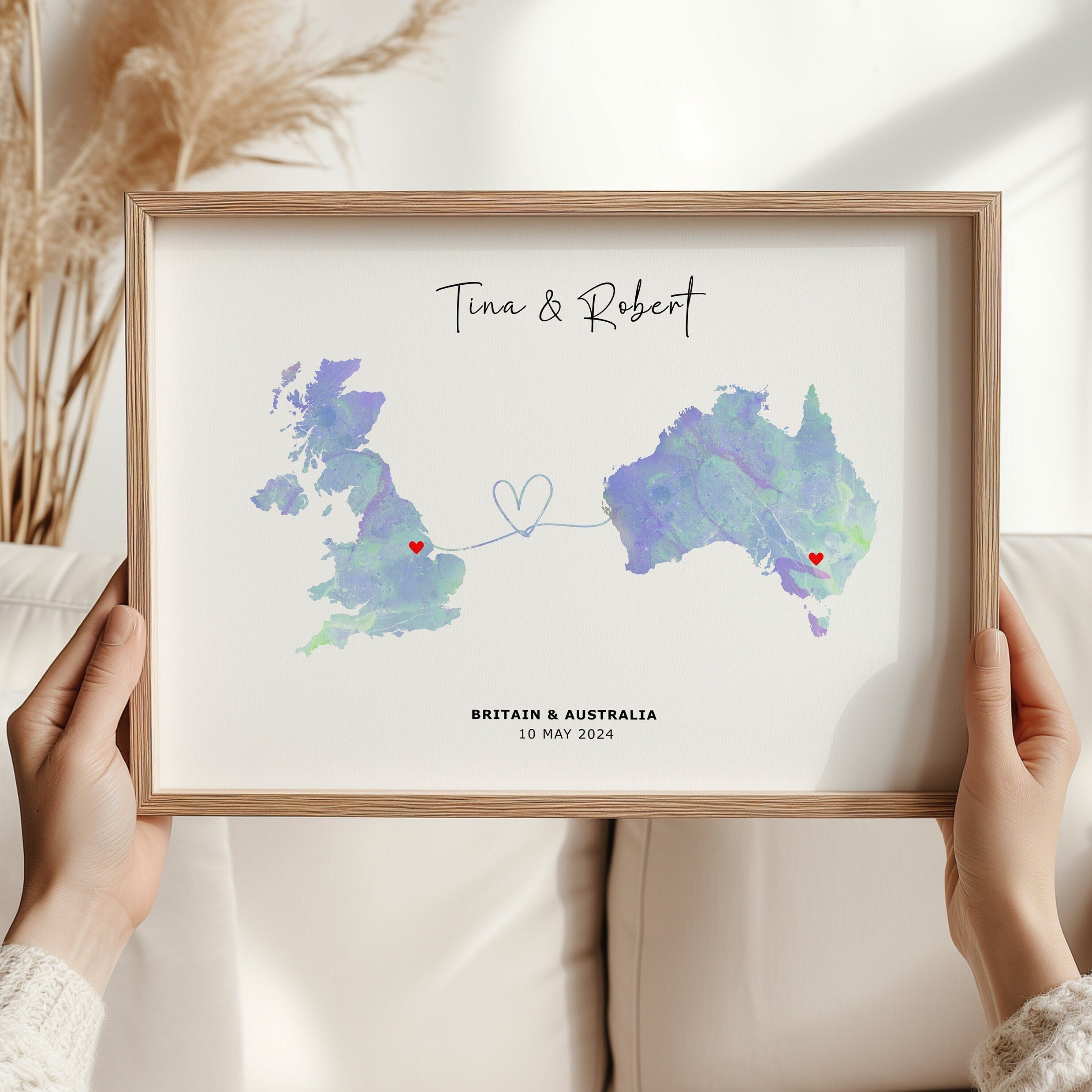 Custom Map Print, Personalized Map Art, Map Poster, Wall Decor, Unique Gift - Digital File