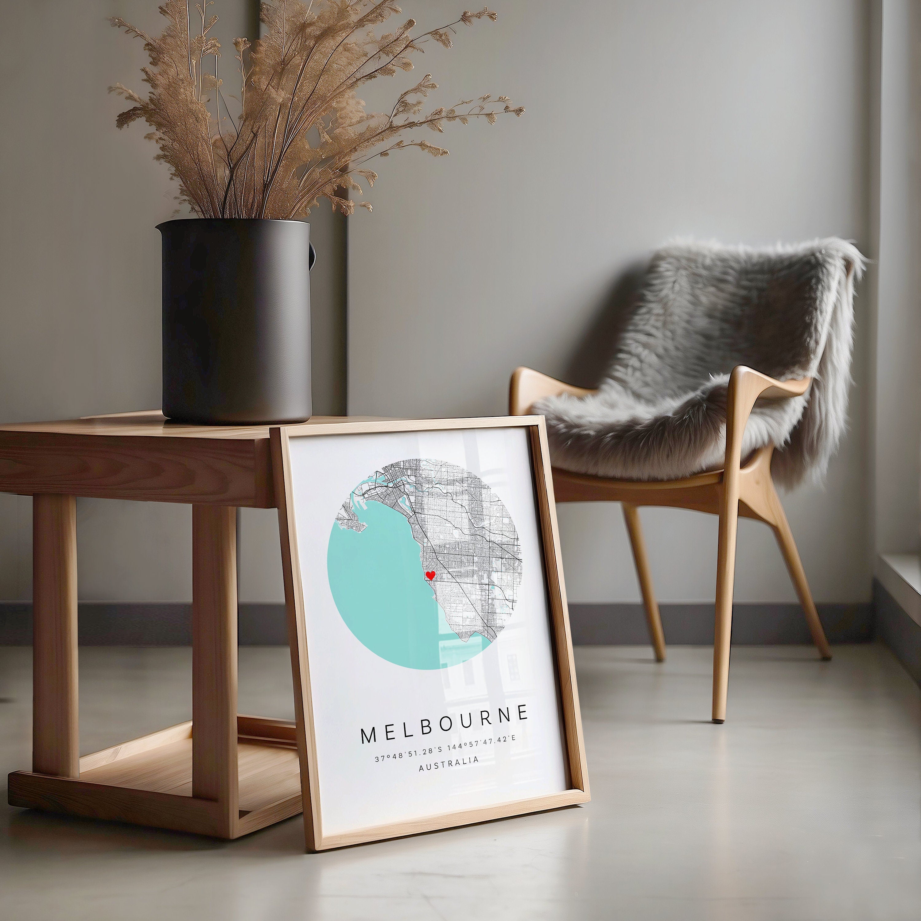 Personalised Map Print, Custom Map Prints Any Location, Travel Print, Anniversary, Custom Map, Home Town Map, City Map - Digital File