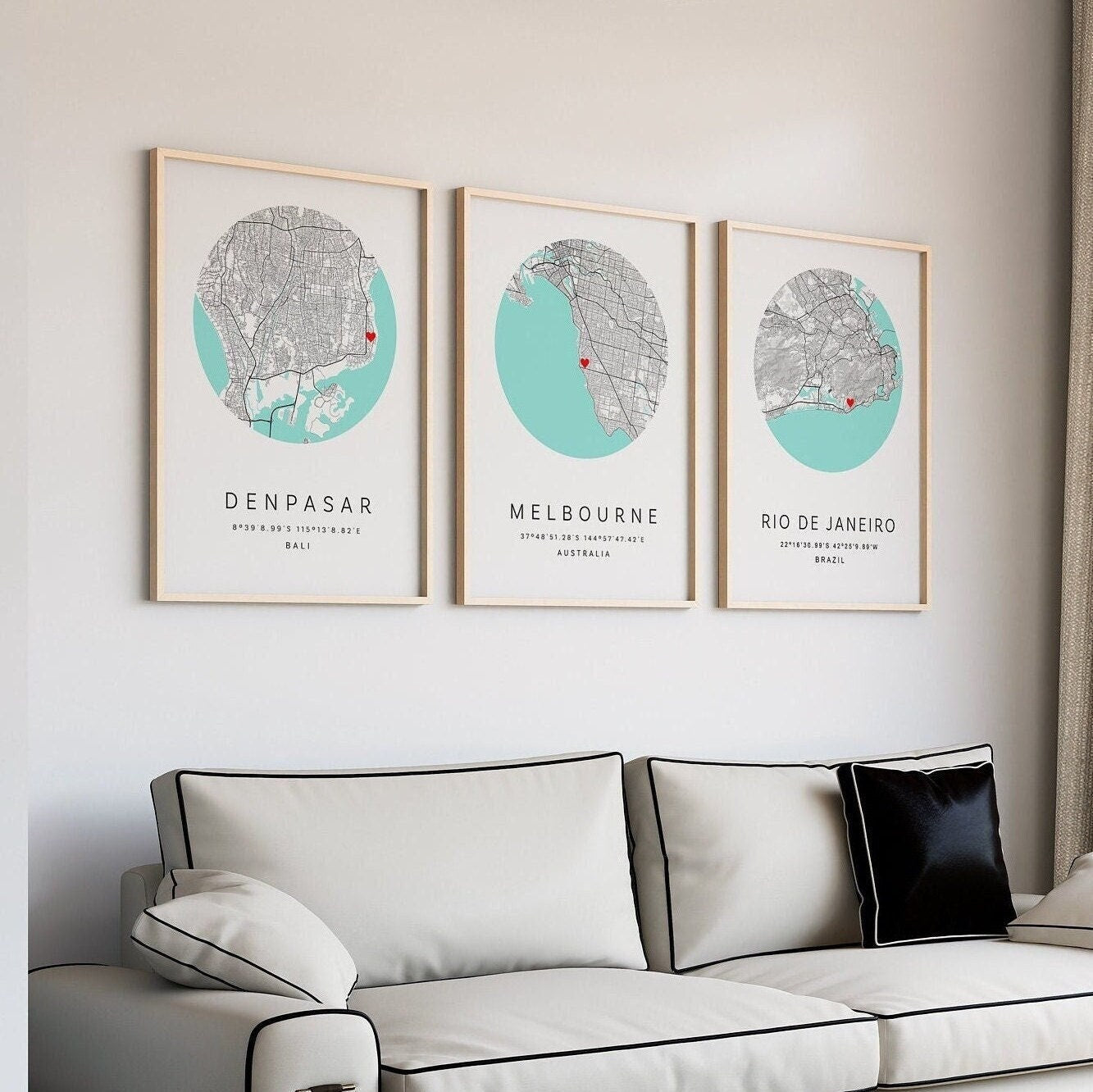 Personalised Map Print, Custom Map Prints Any Location, Travel Print, Anniversary, Custom Map, Home Town Map, City Map