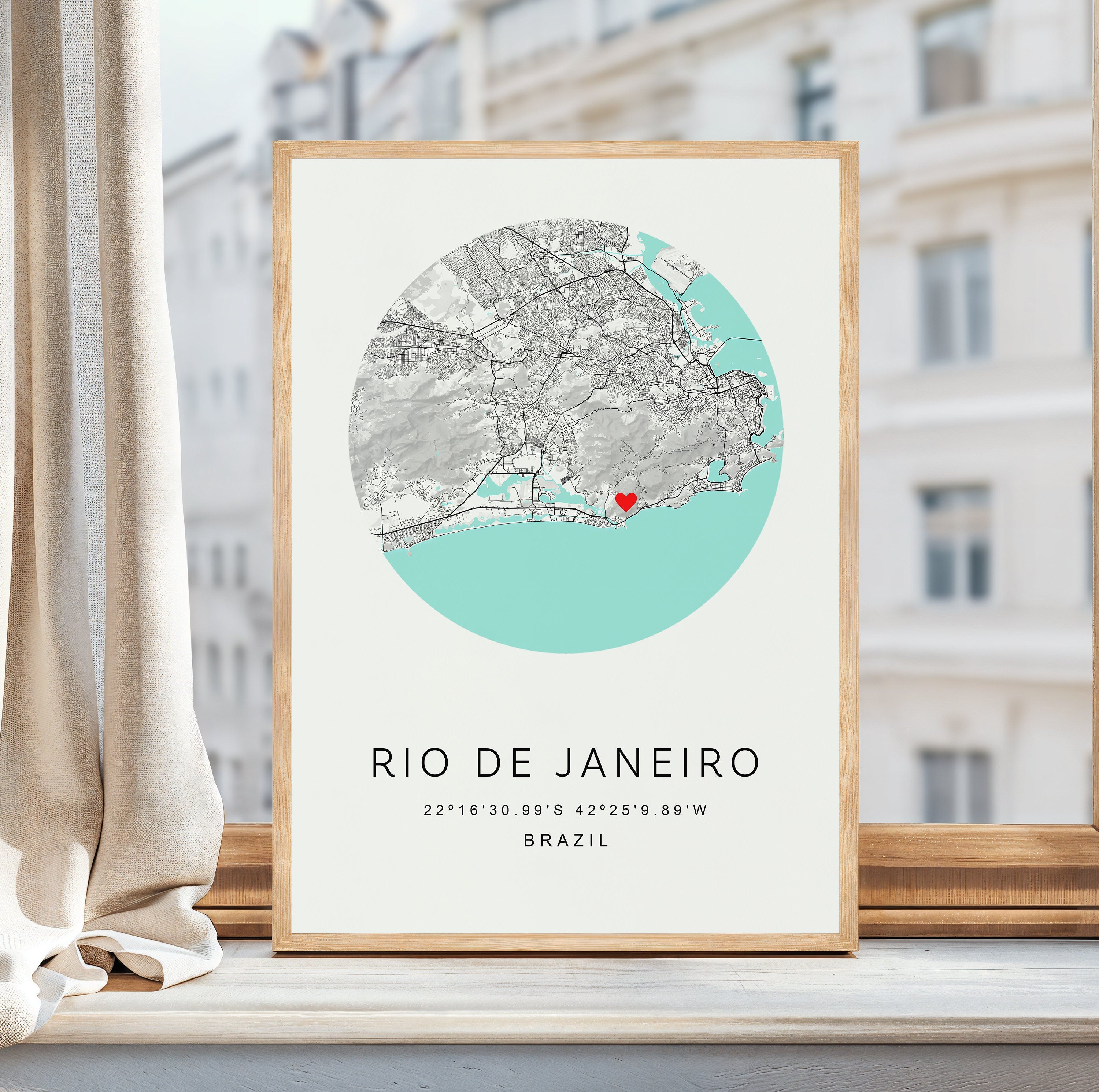 Personalised Map Print, Custom Map Prints Any Location, Travel Print, Anniversary, Custom Map, Home Town Map, City Map - Digital File