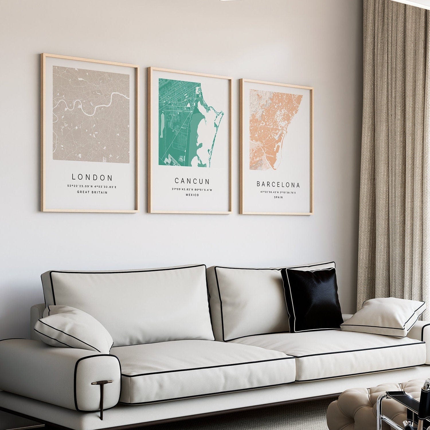 Custom Map Print, City Map Print, Personalised Map Poster, Personalized Wall Decor, New Home Gift, Moving Country Gift - Digital File